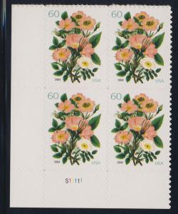3837  MNH plate block