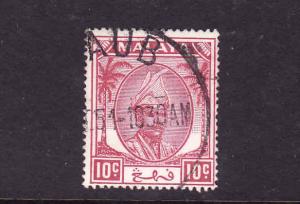 Malaya Pahang-Sc#56-used-10c plum-1950-