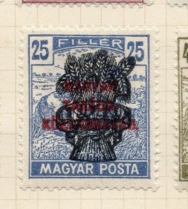 Hungary 1919 Early Issue Fine Mint Hinged 25f. Optd NW-183753