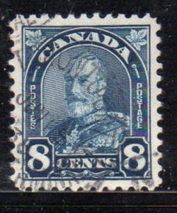 Canada Sc 171 1930 8c dark blue G V Arch issue stamp used 