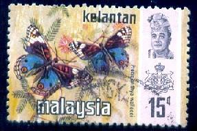 Butterfly, Malaysia - Malacca stamp SC#79 used