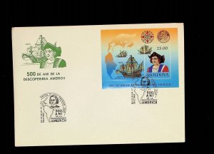 MOLDOVA - FDC OF 1992 - COLUMBUS - EUROPA S/S - (AO23)