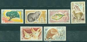 Somali Coast #287-292  Mint VF LH  CV $45.05  #292 Pulled...