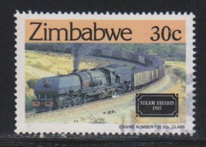 Zimbabwe,  30c Train (SC# 490) Used