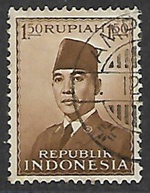 Indonesia # 389 - President Sukarno - used.....{GR46}