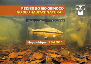 A8170 - MOCAMBIQUE - ERROR MISPERF Stamp Sheet -2021 MARINE LIFE Fishes