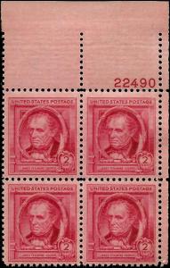 860 Mint,OG,NH... Plate Block of 4... SCV $1.25