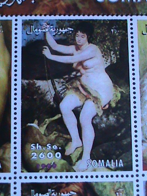 ​SOMALIA-1999-RARE WORLD FAMOUS NUDE ARTS PAINTINGS- MNH SHEET VERY FINE