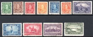 CANADA 217-227 USED SCV $22.65 BIN $9.05 ROYALTY, PLACES