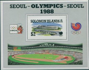 Solomon Islands 1988 SG635 Olympics MS MNH