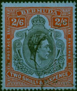 Bermuda 1938 2s6d Black & Red-Grey Blue SG117 Fine Used