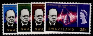 SWAZILAND QEII SG117-120,  1966 Churchill commemoration set, NH MINT.