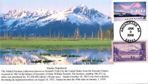 #4374 Alaska Statehood Combo S & T FDC