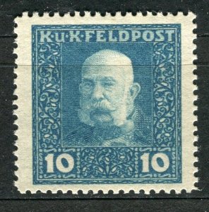 AUSTRIA; 1915 F. Joseph KUK FELDPOST issue fine Mint hinged 10h. value