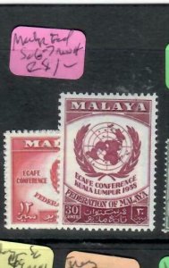 MALAYA FDERATION  (PP2706B)  UNITED NATIONS  SG 6-7    MNH 