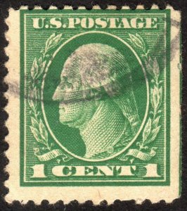 1917, US 1c, Washington, Used, Sc 498