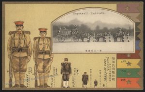 Japan Emperors Carriage  Military Coronation Review Postcard Cover G112550