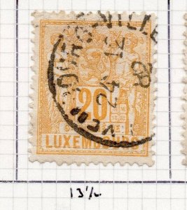 Luxembourg 1882 Early Issue Fine Used 20c. 245939