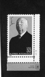 3226 Alfred Hitchcock, MNH w/plate #