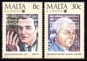 Malta - 1985 European Music Year Set MNH** SG 759-760