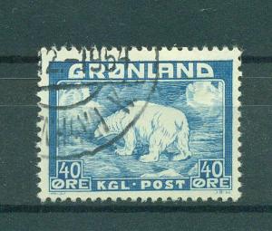 Greenland sc# 8 used cat value $11.00