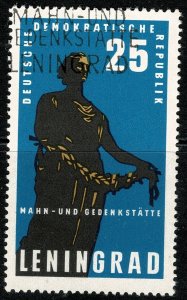 GERMANY DDR 1964 VICTIMS LENINGRAD SIEGE COMMEMORATION USED (VFU) SG E769 SUPERB