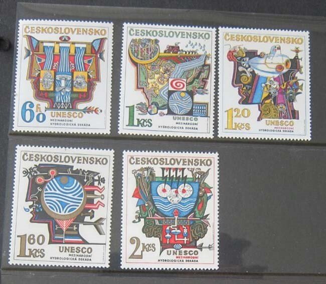 Czech Republic Sc 1931-35 set UNESCO MNH