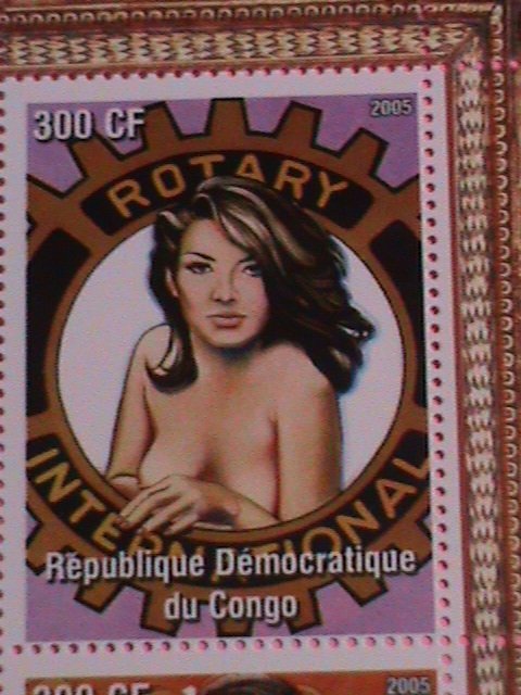 ​CONGO STAMP-2005-SEXY MEL RAMOS- FAMOUS MODEL-MNH STAMP SHEET -RARE #2