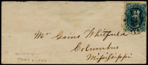 CSA #4 STONE 3 APRIL 28, 1862 ON COVER CV $600.00 BQ3738