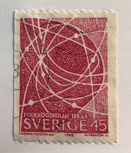 Sweden 1968 Scott 790 used - 45o, 100th Anniversary of People`s College