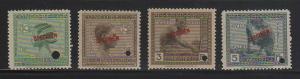 Belgium Congo MNH 4 Specimens 