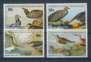 [116782] Penrhyn 1985 Birds v�gel oiseaux James Audubon  MNH