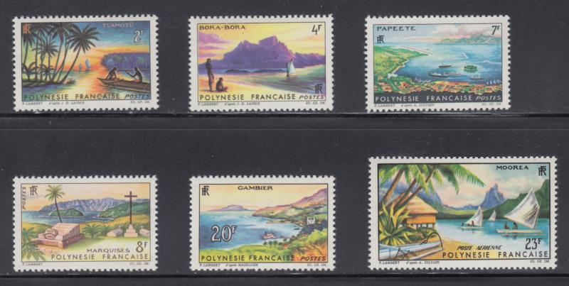 French Polynesia   #211-15,c32   mnh   cat 28.40