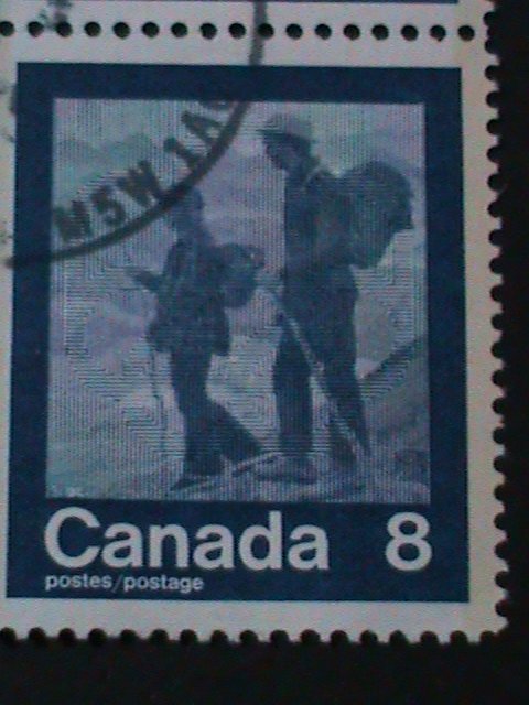 ​CANADA-1974-SC#632a  21ST SUMMER OLYMPIC GAMES-MONTREAL- BLOCK FANCY CANCEL VF-