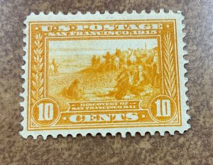 400 VF  mint hinged , nice wide margins bright orange yellow  color  1913