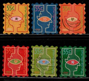 Netherlands #976-81 ~ Cplt Set of 6 ~ Peoples Heads ~ Ucto, NH (1997)