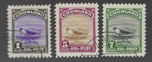 Greenland SC#10-12 Used F-VF SCV$127.50...Fill key spots!