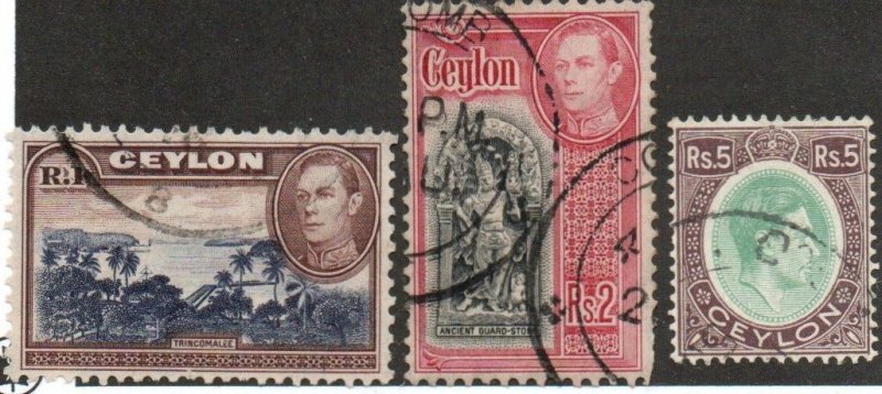 Ceylon 287-289 Used