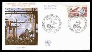 France 1966 International Railroad Congress FDC