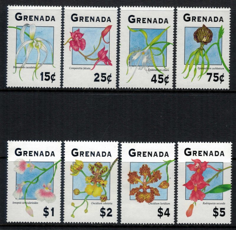 Grenada #2337-44* NH  CV $11.50  Orchids