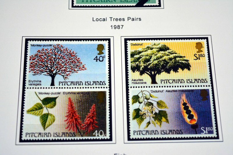 COLOR PRINTED PITCAIRN ISLANDS 1940-2010 STAMP ALBUM PAGES (118 illustr. pages)