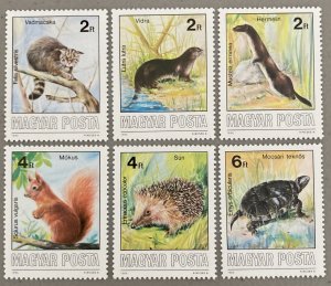 Hungary 1986 #3035-40, Wildlife Conservation, MNH.