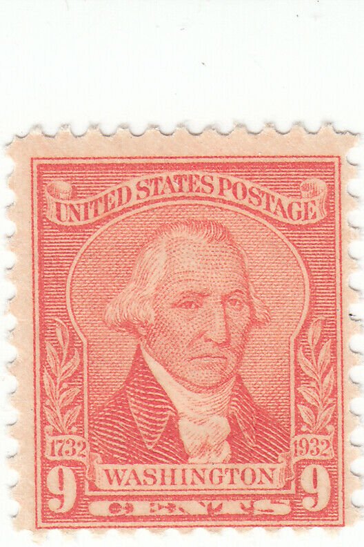 Scott # 714 - 9c Pale red - Washington - MNH