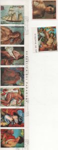 Thematic Stamps Art - PARAGUAY 1978 PHIL.EXH. NUDES/SHIP 9v used