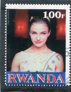 Rwanda 1999 MILLENNIUM Cameron Diaz 1 value Perforated Fine Used VF
