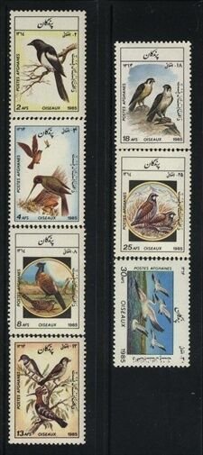 Afghanistan MNH Sc 1158-64 BIRDS Value $ 13.10
