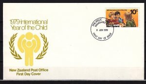 New Zealand, Scott cat. 689. Year of the Child issue. First day cover. ^