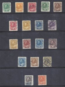 CANADA # 104-122 VF USED ADMIRAL SET BS27328