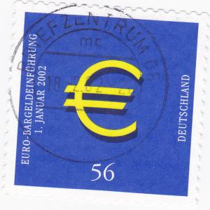 Germany 2002 New Currency - 56pf -used SG 3089