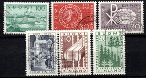 Finland #357-62  F-VF Used CV $4.65  (X626)